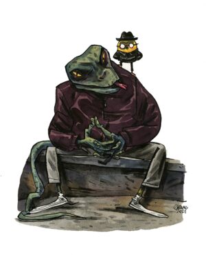 Lézard de rue